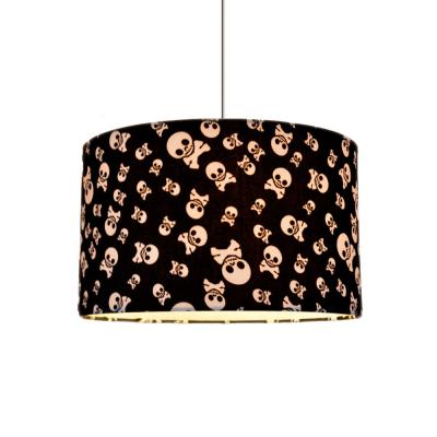 China 2018 Halloween Crossbones Black Skull Lampshade Lamp Shade for sale