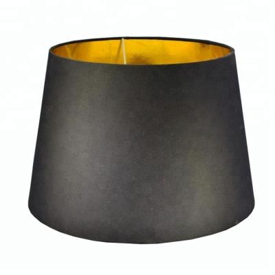 China Modern Heat Resistant Brown Black Drum Copper PVC Table Or Chandelier Lampshade for sale