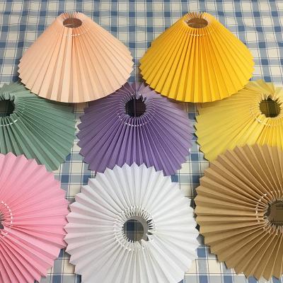 China Wholesale Large Pleated Modern Lamp Shade White Metal Replacement Black Position Ceiling Lamp Shade Frame for sale