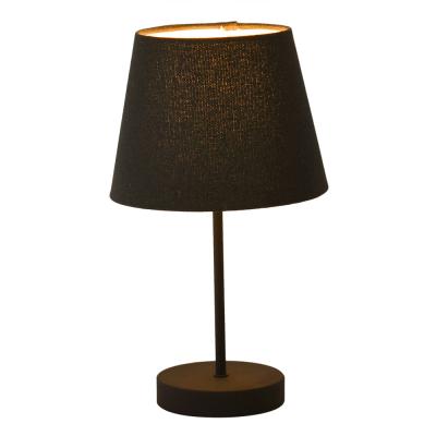 China Small modern bedside lamp with fabric light covers for sale