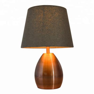 China Modern Decorative Hotel Bedroom Bedside Lamp Copper Desk Lamp for sale