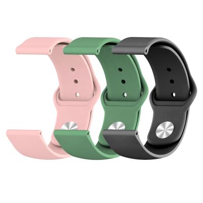 China Replacement Silicon Breathable Wristbands Strap Silicone Watch Band Watch Band 20mm 22mm for sale