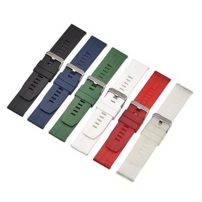 China Soft TPU Wrist Watch Belt 22mm Soft TPU Wristwatch Belt 22mm Relojes de Correas Para Sports Smart Watch Straps for sale