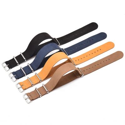 China One Piece Leather Watch Band Strap 18mm 20mm 22mm 24mm One Piece Smart Watch Bands for sale