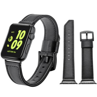 China Leather Leather Band For Apple Watch 1 2 3 , Wristband Straps For iWatch Leather Watch Straps for sale