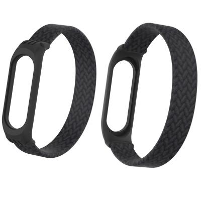 China New Non-Specific Elastic Wristband Braided Solo Loop Strap For Xiaomi MI Band 3 4 5 Wristband for sale