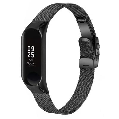 China Watch Case Provide Full Protection Mesh Metal Watch Band Stainless Steel Milanese Strap For Xiaomi MI Band 5/6 4/3 Smart Watch for sale