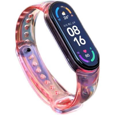 China Photochromic Clear Transparent 360 Degree Protective TPU Wrist Straps For Xiaomi MI Band 4 3 Miband for sale