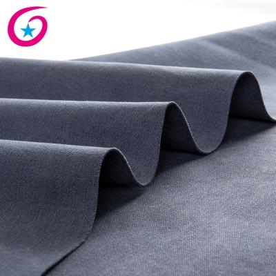 China Viable china supplier stonewashed poly cotton canvas brush fabric price 16 oz per yard for sale