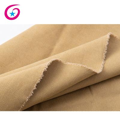 China GRS Organic Cotton Polyester 12oz Recycled Dye Dye Washed Linen Fabric for sale