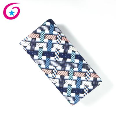 China Breathable Checked Checker Pattern Polyester Transfer Printing Canvas Fabric for sale