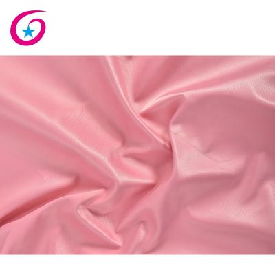 China Oxford waterproof fabric laminated PU coated satin 100% nylon fabric for bag for sale