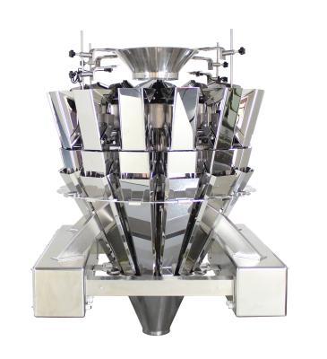 China Chemical automatic economic model 10/14 snack weighing machine multihead head weigher for sale