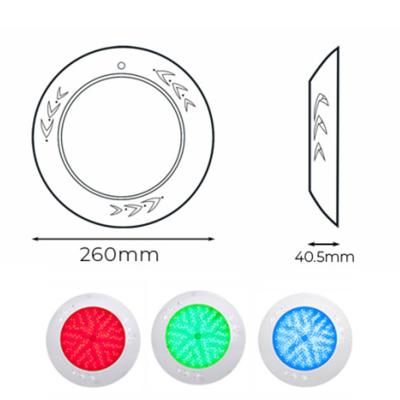 China 2021 New Pool Technology Resin Filled Remote Controller Outdoor Mounted Underwater Led Swimming Pool Light for sale