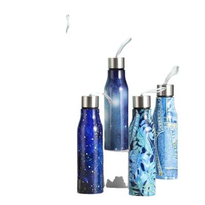 China Shabby Chic 304Stainless Steel Coke Bottle Large Capacity Outdoor Sports Water Bottle Household Insulation Vacuum Cup Gift Music Cup for sale