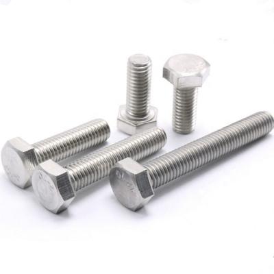 China China Stainless Steel Manufacturer DIN 933 SS 316 Stainless Steel All Hex Head Threaded Bolt for sale