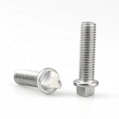 China Head SS304 316, A2-70, A4-80 triangle safety triangle head screw for sale