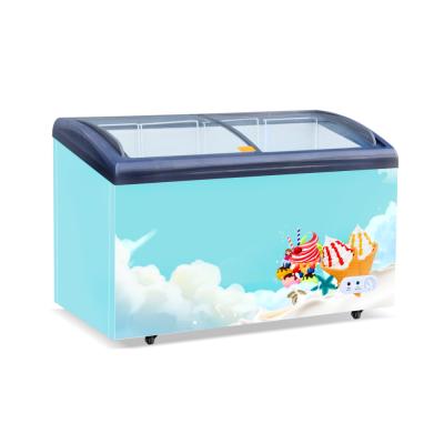 China Single-temperature Display High Cost Performance Multifunctional Quick Cooling Hard Ice Cream Freezer For Sale for sale