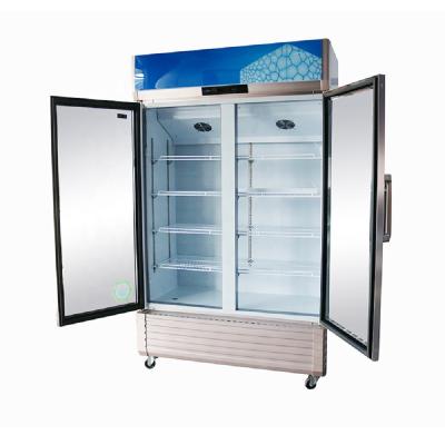 China Big Space Energy Saving Fridge Display Slim Cold Drinks Fridge Freezer For Supermarket for sale