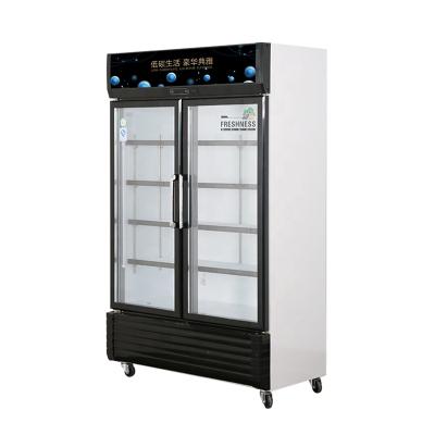 China 2021 Single-Temperature Brand Compressor 708L Glass Door Pepsi Refrigerator Freezer Direct Cooling Cooler Double Door zu verkaufen