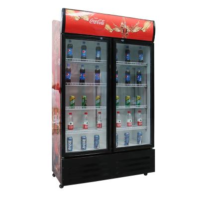 Κίνα Single-temperature Factory Outlet Capacity Direct Cooling Desigh Display Refrigerator With Glass Door προς πώληση