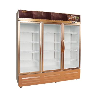 중국 New Listing Single-temperature Showcase 969L Energy Saving Glass Cabinet Refrigerator Glass Door 판매용