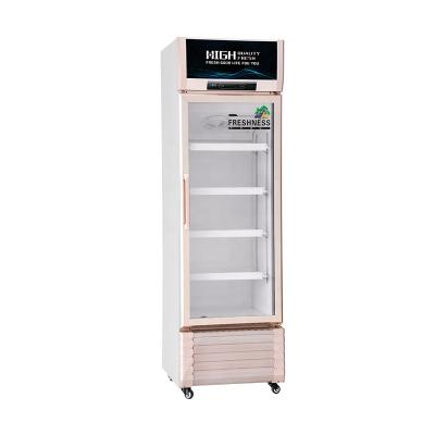 China Large Space Display Glass Door Refrigerator Wholesale Direct Cooling Commercial Freezer for sale