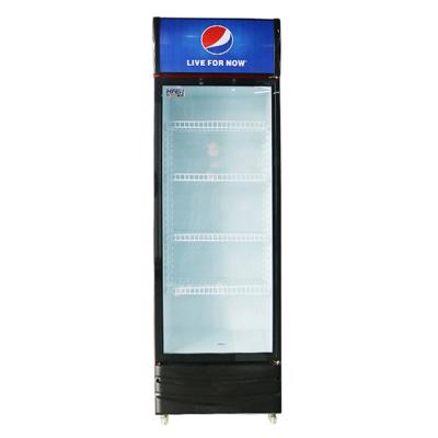 China Single-temperature pepsi cola glass free refrigerator refrigerator cooler factory door showcase soft drink glass refrigerator for sale