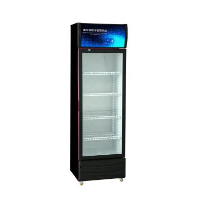 China Single-temperature balanced cooling commercial beverage display refrigerator display freezer supermarket for sale à venda