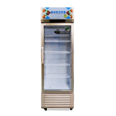 Cina Upright Glass Fridge Beverage Refrigerator Single-temperature Cooler Freezer Display For Supermarket in vendita