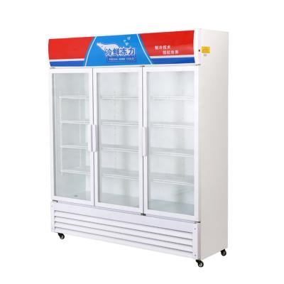 중국 Single-temperature Tube Refrigeration 969L Freezer 3 Door Refrigerator Wholesale Direct Cooling Vertical Commercial 판매용