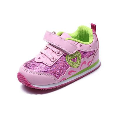 China New breathable comfortable pink purple woven fabric customization girl shoes 2022 school sports shoes for kids girls for sale