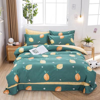 China Cooling 2020 New 100% Cotton Fabric Is A Lemon Dot Europe 40 Factory Hotel Floral Cooling Solid Four-Piece Set Quilting 40 for sale