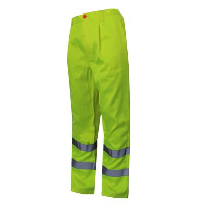 China Hot Selling Men's Formal Men's Long Stripe Hivi Safety Labor Wear Pants Men's Work Wear Reflective Trousers Windproof Trousers for sale