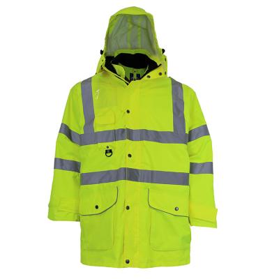 China Winter Warm Sale Hivis Water Proof Anorak Mens Safety Reflective Jacket Men's Anorak Reflective Jackets for sale