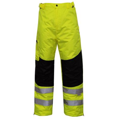 China OEM Design EN20471 Safety Workwear Men's Cargo Breeches Waterproof Poly-Xoford Pants Men's Safety Pants Reflective for sale