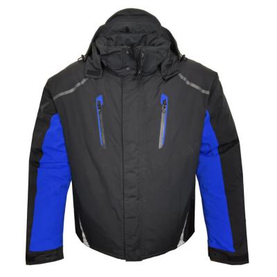 China OEM anorak design custom style safety mens waterproof work jacket mens hoodie reflective jacket men's stripe anorak for sale