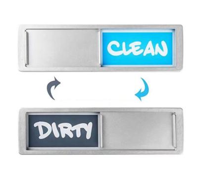 China Indoor Kitchen Refrigerator Dishwasher Magnet Dirty Clean Kitchen Nicro Magnet For Dishwasher Slider Sign Indicator for sale