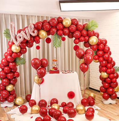 China Indoor Colorful Latex Birthday Party Decoration Arco De Globos Kit Set Wedding Balloon Arch Nicro Wedding Party for sale