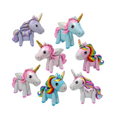 China Nicro Indoor 7 Pcs Party Helium Unicorn Foil Balloon Set Decoration Cartoon for sale