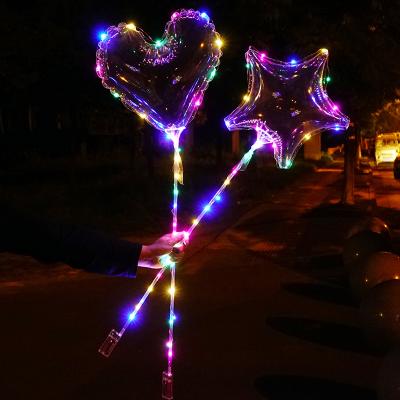 China Wholesale 100 Pcs LED Light Balloon Lucency Glow Balloon Indoor Nicro Led Bobo Balloon for sale