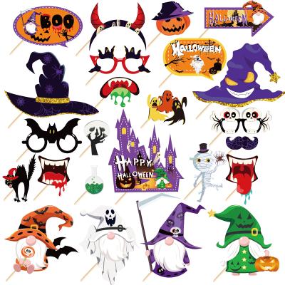 China Hot Sale Nicro Indoor Custom Halloween Decoration Happy Halloween Photo Props Party Supplies Photo Booth Props for sale