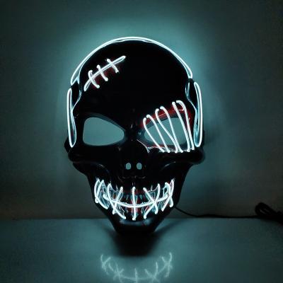 China China Nicro Halloween Party Pirate Mask Cold Light Halloween LED Mask Scary Mask for sale