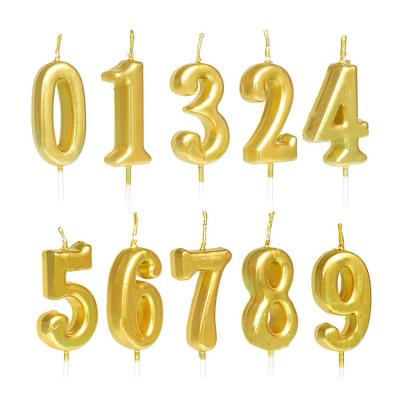 China China Custom Nicro Number 0-9 One Fortieth Birthday Cake Topper 15 1st 21 Topper Candles for sale