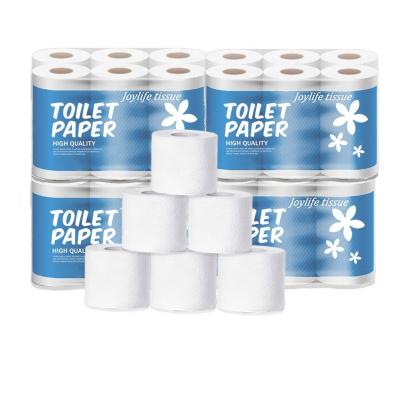 China Home Office Public Places Customized Toilet Tissue Paper Bamboo Napkin Roll High Quality Recycled Toilet Paper Tissue Paper for sale