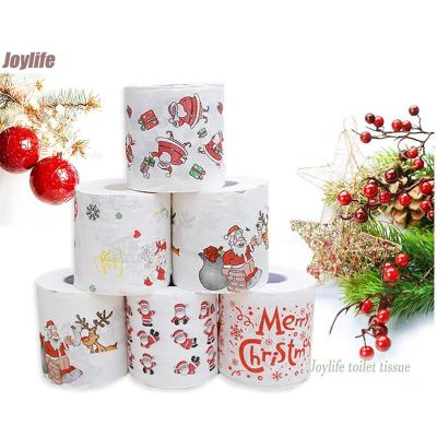 China Virgin Wood Pulp 2022 Newest Best Price Christmas Ornaments Ultra Paper Comfortcare Party Hygroscopic Toilet Paper Roll for sale