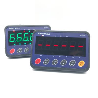 China LED plastic material LCD display suitable for platform scale floor scale animal scale electronic weighing indicator for sale