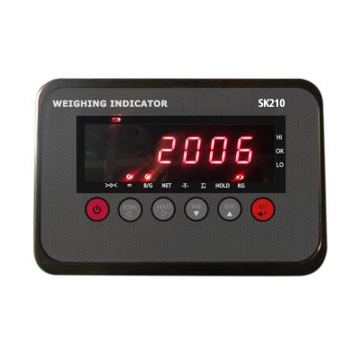 China SK210 High Accuracy LCD LED 6 Digit Display Plastic Accurate Waterproof Electronic Weighing Indicator Can Connect 4 Pcs 350″ © load cell for sale