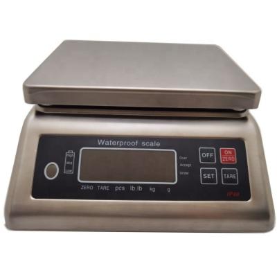 China RS232 interface WFA Santwell small for weighing with LED display stainless steel weight balance scale waterproof table for sale