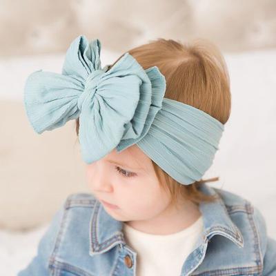 China Other Baby Toddler Kids Girl Bow Headband Hair Band Head Wrap Large for sale